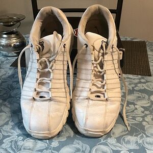 K-Swiss White and Black Athletic Sneakers